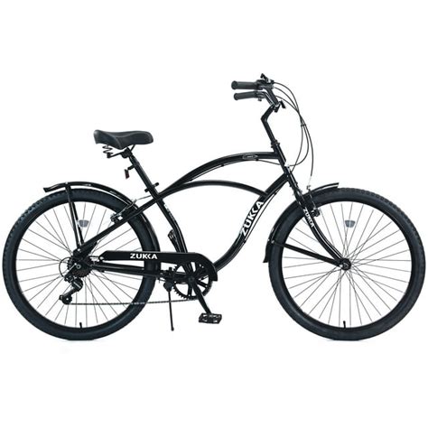 iYofe 26 Inch Mens Beach Cruiser Bike, Shimano 7 Speed Cruiser Bike for Men, Commuter Bicycle ...