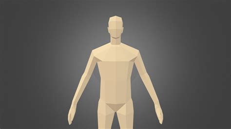 Human Body Anatomy 3d Model Free Download - Low-poly Male Body ...