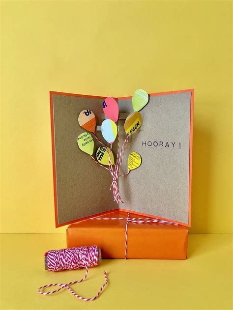 Easy Recycled Cardboard Pop Up Cards — super make it