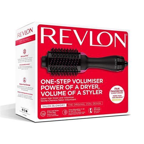 Buy Revlon2-in-1 Pro Collection Salon One Step Hair Dryer and Volumiser, Black Online at ...