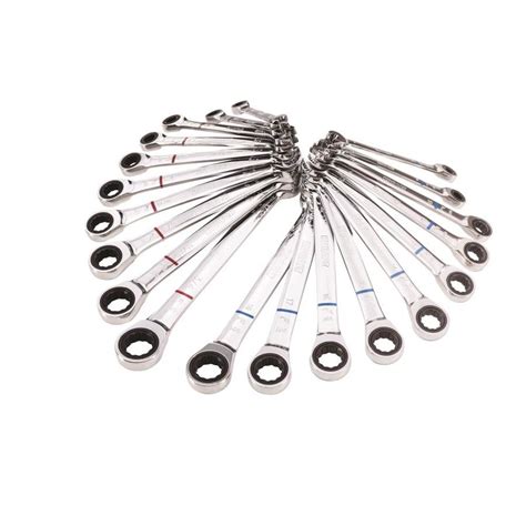 Kobalt 20-Piece 12-point Standard (SAE) And Metric Combination Ratchet ...