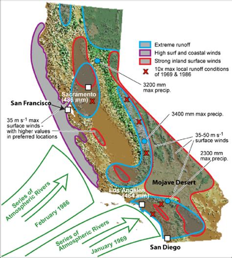 California Mega Flood Map