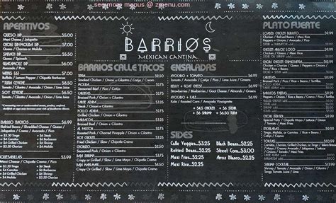 Online Menu of Barrios Mexican Cantina Restaurant, Oak Ridge, Tennessee ...