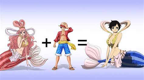 One Piece Characters Fusion: Shiraoshi + Luffy | Anime Character Fusion Drawing - YouTube