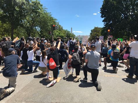 On 4th day of protests, cops force peaceful crowd from near White House before city curfew | WJLA