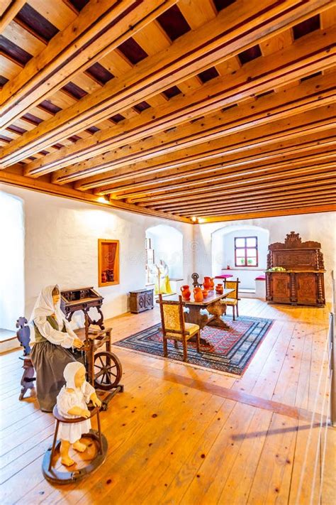 Predjama, Slovenia - 22.07.2018: Interior Of Medieval Predjama Castle ...