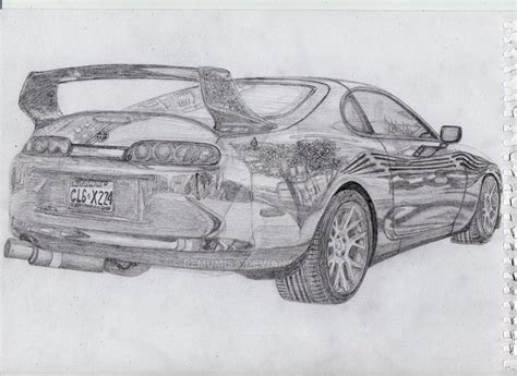 Toyota Supra 2jz Drawing