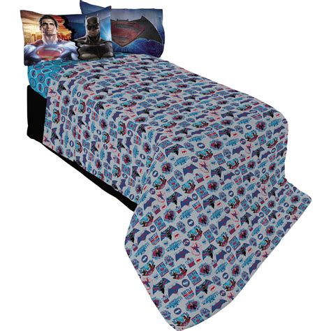 Batman vs Superman "World's Finest" Bedding Sheet Set - Walmart.com