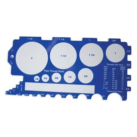 Pipe Thread Size Gauge – Parts Warehouse