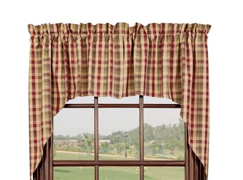 Apple Cider Swag Set Window Curtains Pair - 72x36 total - 2 inch rod ...