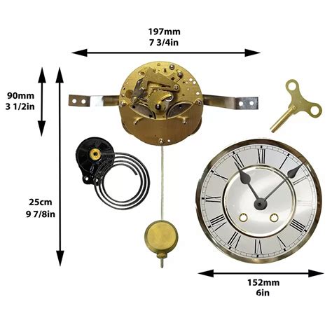 Mechanical Wall Clock Kit WMKIT04 -1-800-381-7458- Clockworks : Clockworks