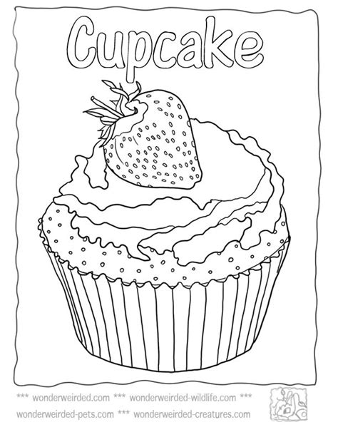 Cupcake Coloring Page Food Coloring Pages, Echo's Fun Food Coloring ...