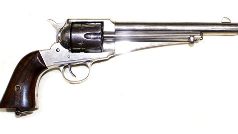 Rare Nickel .45 Long Colt, Remington Model 1875 Revolver - MJL Militaria