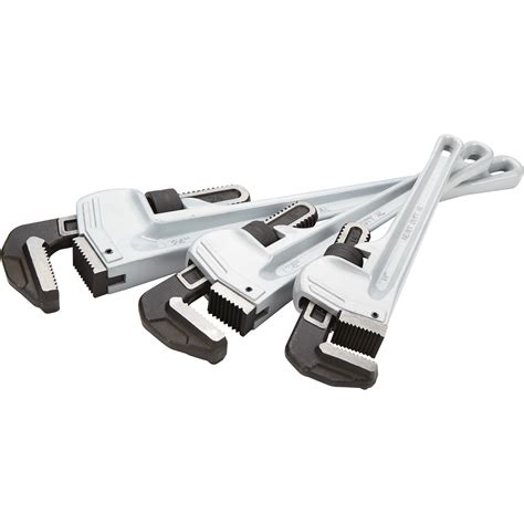 Klutch JUMBO Aluminum Pipe Wrenches — 3-Pc. Set | Northern Tool + Equipment