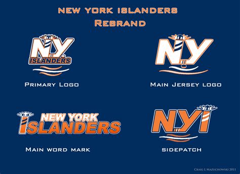 New York Islanders Rebrand Project - Work of Craig Mazuchowski