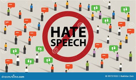 Stop Hate Speech Conflict Violence Start from Comments Aggressive ...