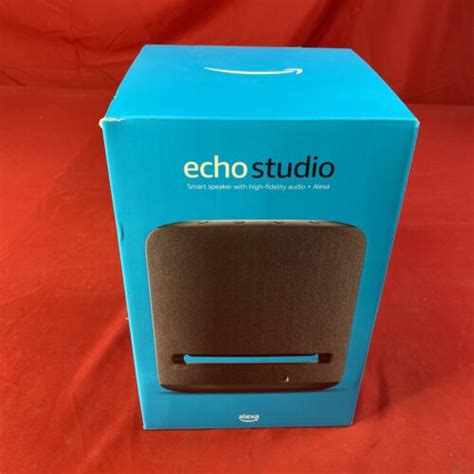 Amazon Echo Studio Smart Speaker W/Alexa - Charcoal - Brand New Sealed! 841667138084 | eBay