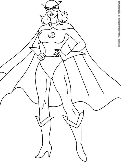 female-superhero | Audio Stories for Kids | Free Coloring Pages | Colouring Printables