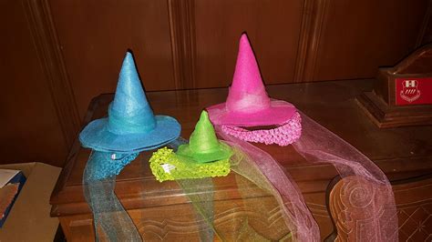 DIY Flora Fauna and Merryweather Fairy Hats for Halloween Costume Run Disney Costumes, Running ...