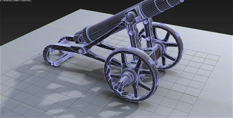 3D Model Cannon Gun - TurboSquid 1422574