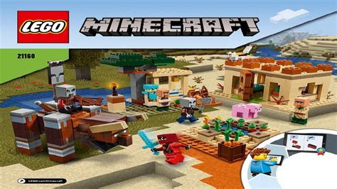 LEGO instructions - Minecraft - 21160 - The Illager Raid - YouTube