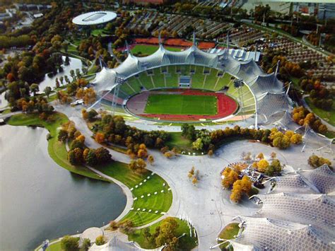 Olympic Park - Olympiapark, Munich, Germany | Stadium design, Stadium architecture, Munich