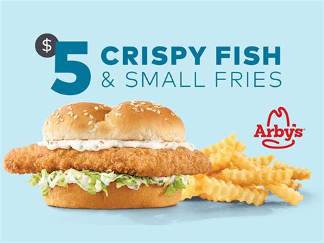 Arby’s Offering New $5 Crispy Fish Sandwich & Small Fries Deal Starting February 20, 2023 - Chew ...