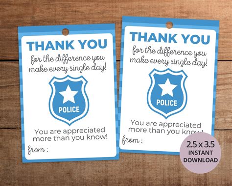 Police Officer Law Enforcement Appreciation Thank You Gift - Etsy