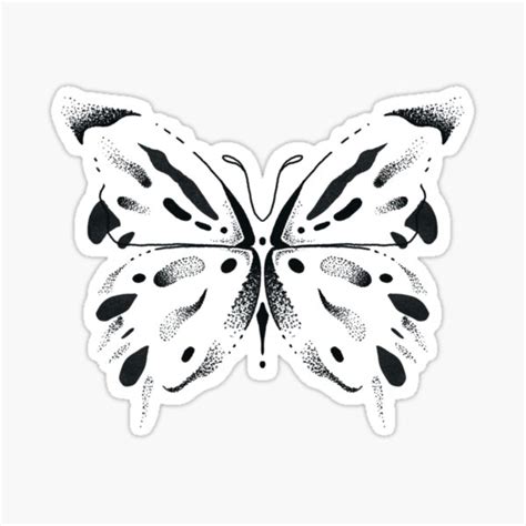 "Rorschach Butterfly" Sticker by MVSSVCRE | Redbubble