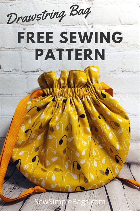 36+ Drawstring Bag Free Sewing Pattern - SehrishMoses