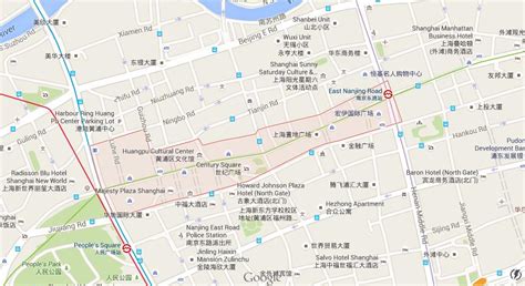 Map of Nanjing Road