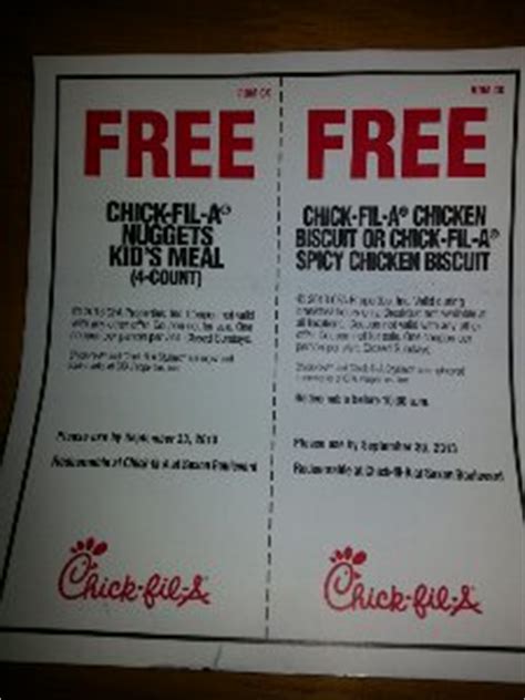 Check Your Mailbox Free Chick-Fil-A Food Coupons | ShopaholicSavers