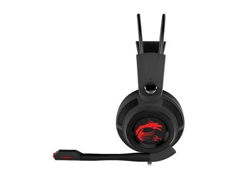 MSI Gaming Headset with Microphone, Enhanced Virtual 7.1 Surround Sound and Intelligent ...