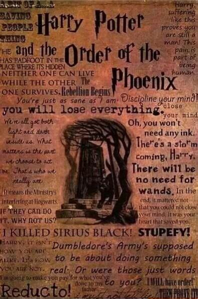 Order of the Phoenix quotes | Harry Potter | Pinterest