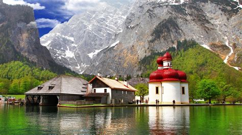 Beautiful Berchtesgaden Bavaria landscape Wallpaper Download 3840x2160