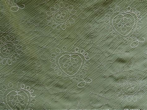 Olive Green Fabric With Design Free Stock Photo - Public Domain Pictures