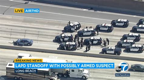 Suspect in custody after hour-long standoff on 91 Freeway following ...