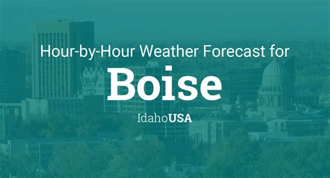 Hourly forecast for Boise, Idaho, USA