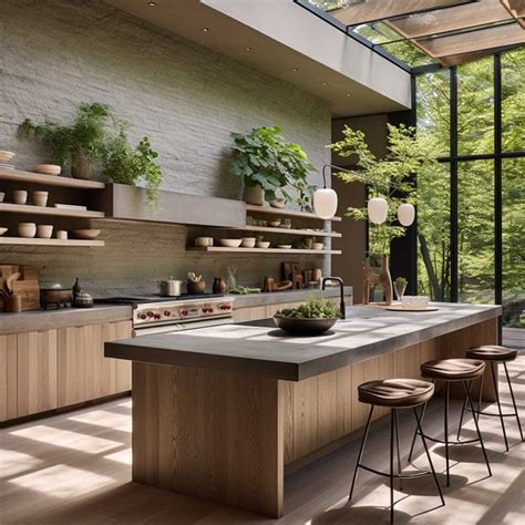 10+ Organic Modern Kitchen Designs You'll Love • 333+ Art Images | Modern kitchen design ...