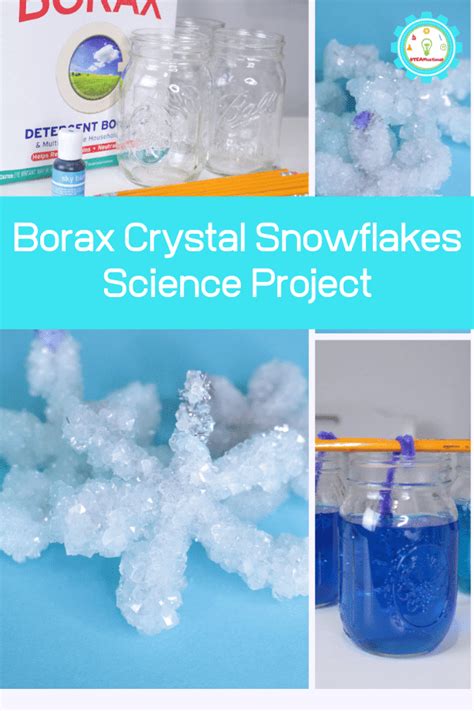 How to Make Borax Crystal Snowflakes in Minutes!