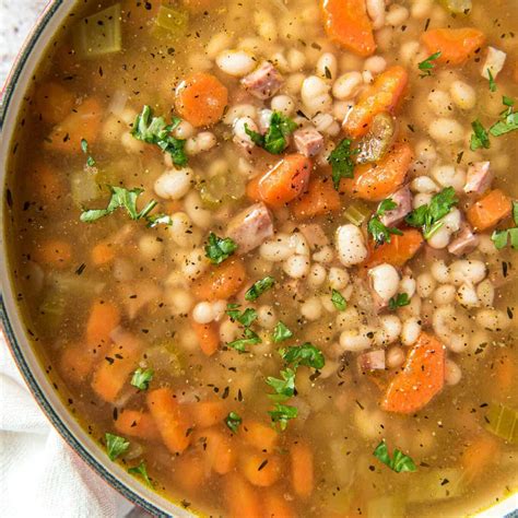 Easy Navy Bean Soup with Ham | YellowBlissRoad.com