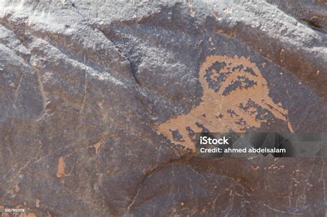 Archaeological And Graffiti On Stones In Saudi Arabia Stock Photo - Download Image Now - iStock