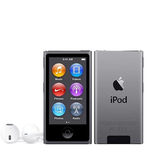 8th Generation 16GB Apple iPod Nano Space Gray + 1 Year CPS Warranty ...