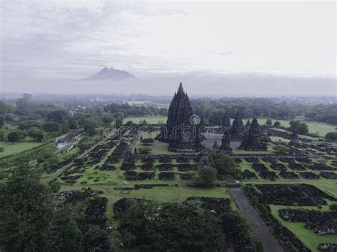 Aerial View of Beautiful Landscape Prambanan Temple Complex in Yogyakarta, Indonesia Stock Image ...