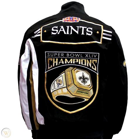 New Orleans Saints Super Bowl Champions Twill Jacket 2014 NFL Apparel ...