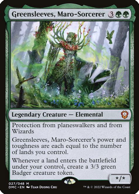 Greensleeves, Maro-Sorcerer · Dominaria United Commander (DMC) #27 · Scryfall Magic: The ...