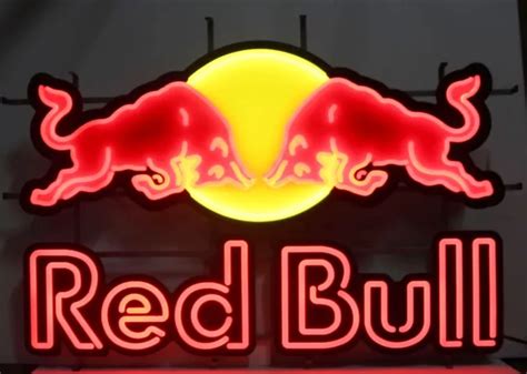 AUTHENTIC RED BULL Energy Drink LED Neon Light Promo Display Sign 39" x ...