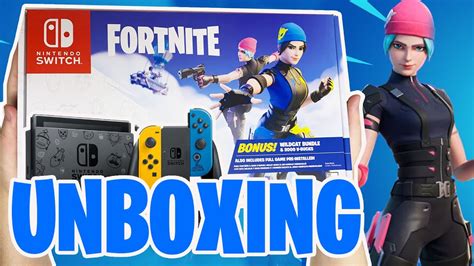 Nintendo Switch Fortnite Wildcat Bundle Unboxing - YouTube