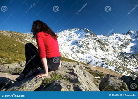 Go on to hiking stock photo. Image of greet, gredos, modern - 10659698