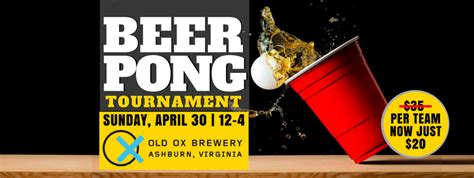 Beer Pong Tournament – Old Ox Brewery | Washington DC Brewery in ...